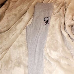gray victoria secret leggings